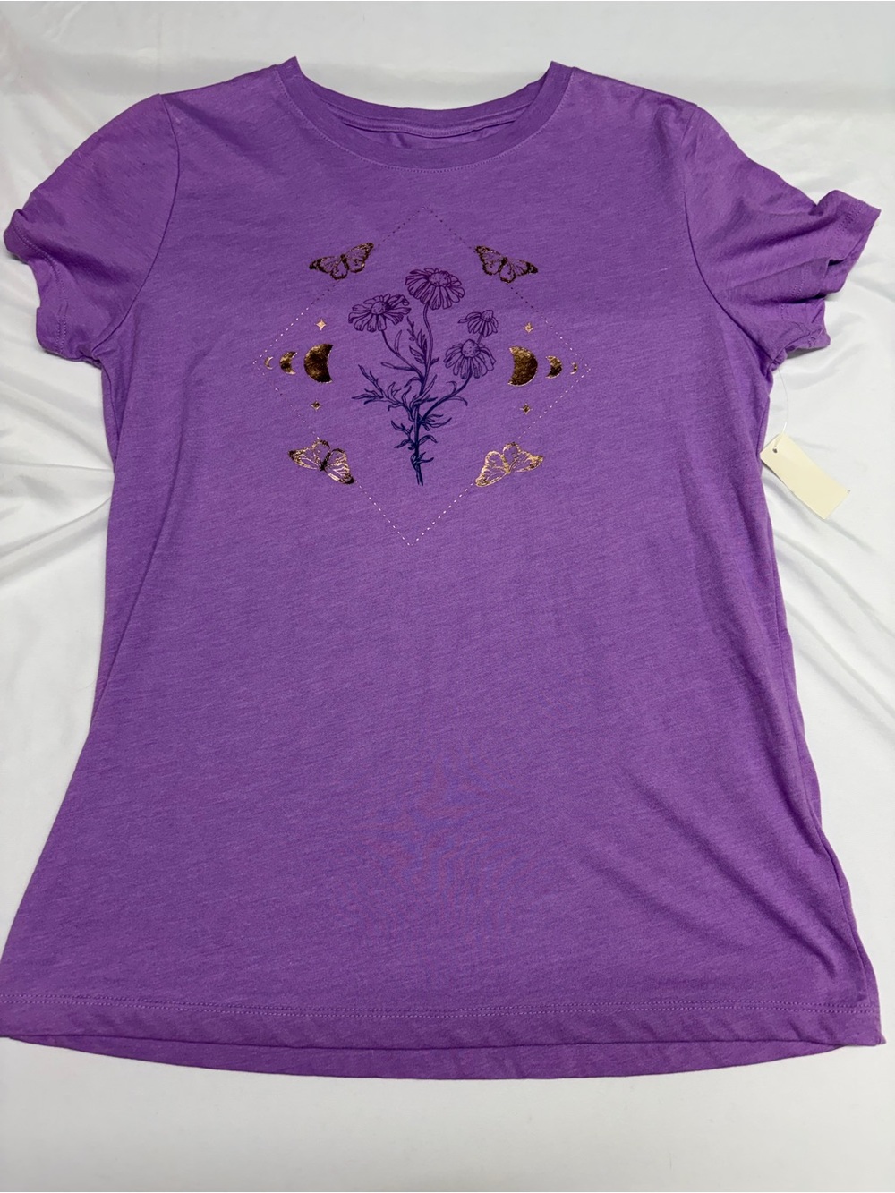Free State Purple Floral Moon Phase Tee